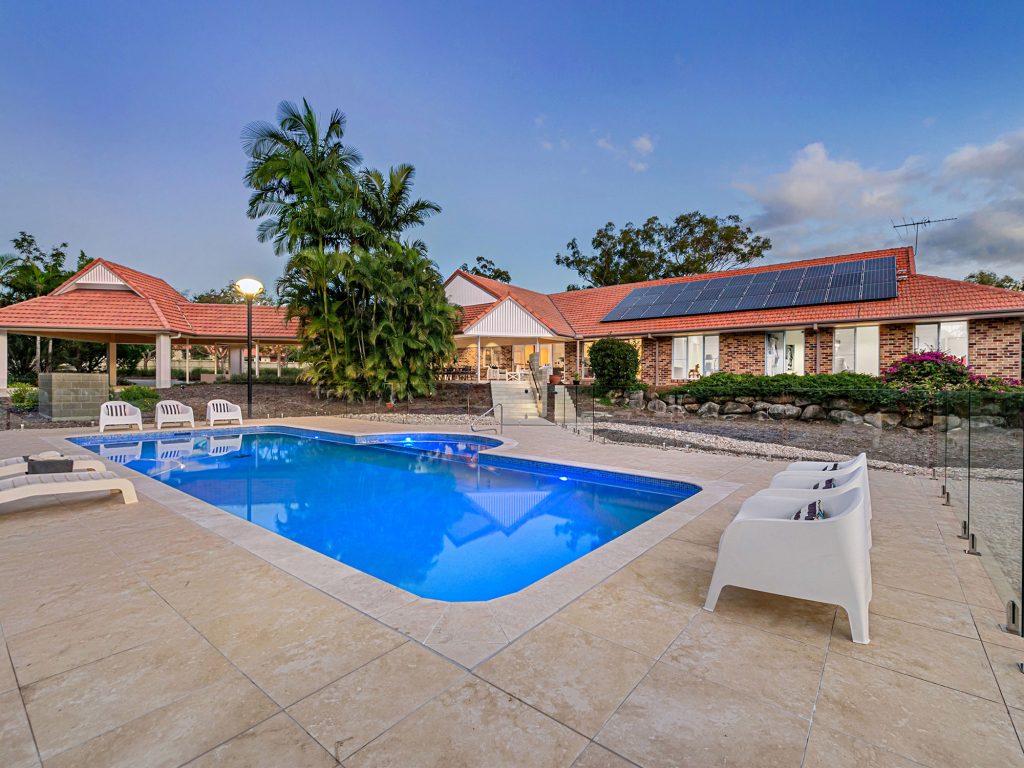 Inground swimming pool built by Bellevista Pools - Image 61