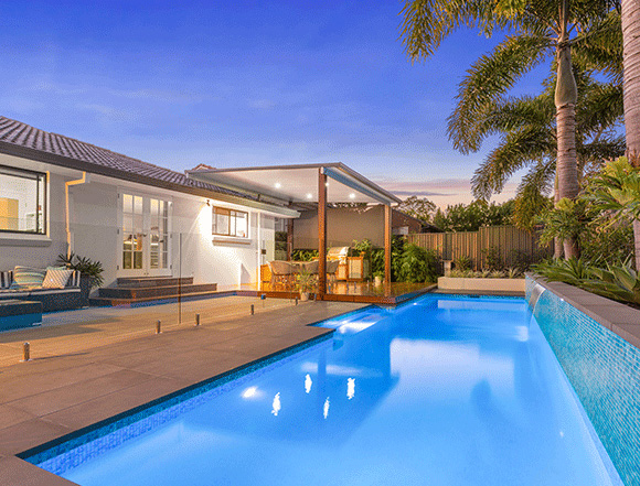 Inground swimming pool built by Bellevista Pools - Image 24